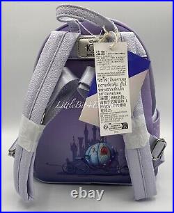 NWT Disney Parks 100 Decades Loungefly Cinderella Lenticular Mini Backpack