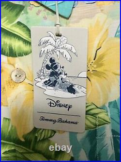 NWT-Disney Parks 2023 Tropical Mickey Minnie Mouse Shirt Tommy Bahama 2XL