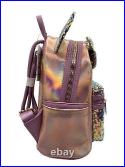 NWT Disney Parks 50th Anniversary EARidescent Iridescent Pink Loungefly Backpack
