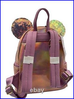 NWT Disney Parks 50th Anniversary EARidescent Iridescent Pink Loungefly Backpack