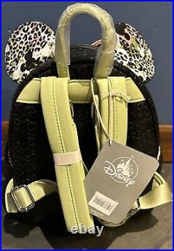 NWT! Disney Parks Animal Kingdom Safari Mickey Ear Pink Bow Backpack Loungefly