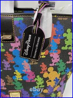 NWT Disney Parks Dooney & Bourke Mickey Mouse Silhouette 10th Anniversary Tote