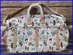 NWT Disney Parks Dooney & Bourke Sketch Weekender Tote Duffle Bag Luggage