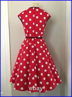 NWT Disney Parks Dress Shop Minnie Mouse X-Small The Original Red Polka Dots