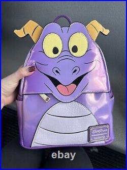NWT Disney Parks Epcot Figment Loungefly Backpack, ITEM IN HAND