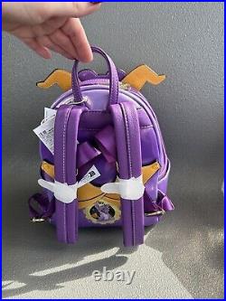NWT Disney Parks Epcot Figment Loungefly Backpack, ITEM IN HAND