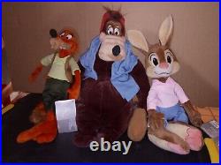 NWT Disney Parks Exclusive Splash Mountain Plush Set of 3 Brer Rabbit Bear Fox