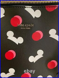 NWT! Disney Parks Kate Spade Mickey Mouse Icon Ear Hat Tote Bag Black RETIRED