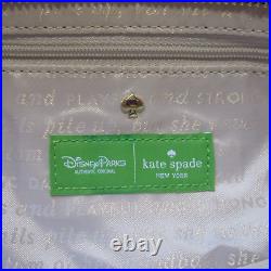 NWT Disney Parks Kate Spade Peter Pan Faith Trust Pixie Dust Canvas Glitter Tote