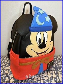 NWT Disney Parks / Loungefly Fantasia Sorcerer Mickey Mini Backpack