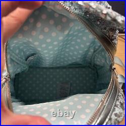 NWT Disney Parks Loungefly Frozen Arendelle Aqua Sequin Backpack