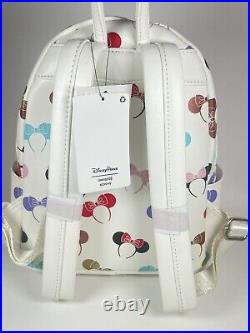 NWT Disney Parks Loungefly Minnie Mouse Ears Holder Mini Backpack