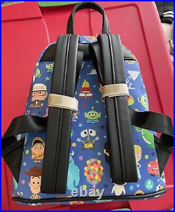 NWT Disney Parks Loungefly World of Pixar Mini Backpack Sulley Up Bo Peep Wall E
