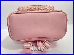 NWT Disney Parks Millennial Pink bow Sequins loungefly mini Backpack Bag