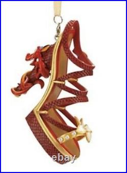 NWT Disney Parks Mushu Mulan Dragon Shoe Ornament Runway Collection Retired