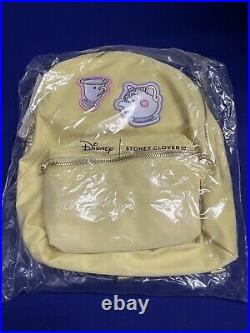 NWT Disney Parks Stoney Clover Lane Beauty & the Beast Patch Yellow Backpack
