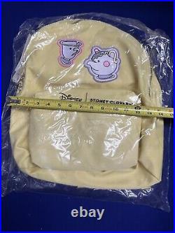 NWT Disney Parks Stoney Clover Lane Beauty & the Beast Patch Yellow Backpack