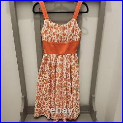 NWT Disney Parks The Dress Shop Womens Orange Bird Dress XS
