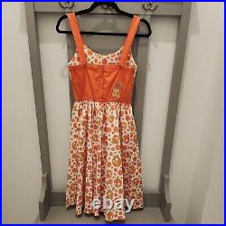 NWT Disney Parks The Dress Shop Womens Orange Bird Dress XS