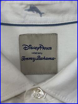 NWT Disney Parks Tommy Bahama Mickey Mouse Surf Beach Button Down 3XL 100% Linen