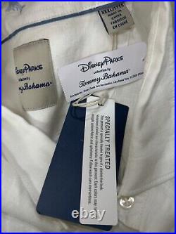 NWT Disney Parks Tommy Bahama Mickey Mouse Surf Beach Button Down 3XL 100% Linen