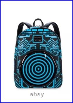 NWT! Disney Parks Tron 40th Anniversary Light-Up Loungefly Mini Backpack