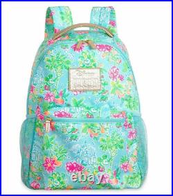 NWT Disney Parks x Lilly Pulitzer Loves Disney Blue Backpack Mickey Minnie Mouse