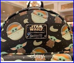 NWT Loungefly Disney Parks Star Wars Mandalorian The Child Baby Yoda Backpack