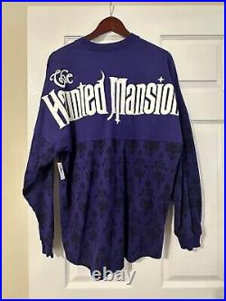 NWT Original Disney Parks Spirit Jersey Ghost Host The Haunted Mansion Sz M