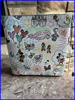 NWT With Defect Disney Parks Dooney & Bourke Sketch Crossbody Purse