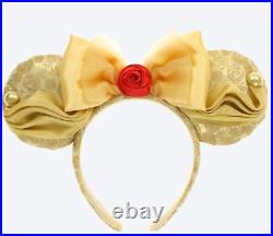 New Authentic Disney Parks Beauty And The Beast Belle Minnie Mouse Headband