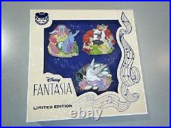 New Disney Parks Fantasia Limited Edition 3 Pin Set Le 1000 Pegasus Bacchus