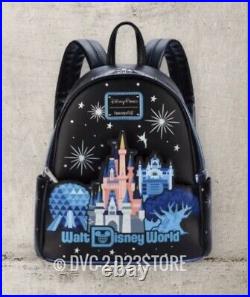 New Disney Parks Loungefly Walt Disney World 4 Parks Icons Backpack + FREE EARS