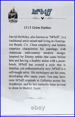 New Disney Parks McBiff 1313 Grim Harbor Haunted Mansion 50th Fine Art Print