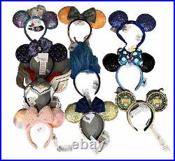 New Disney Parks Mickey Minnie Mouse Ears Lot 10 Haunted Mansion Marvel Villains