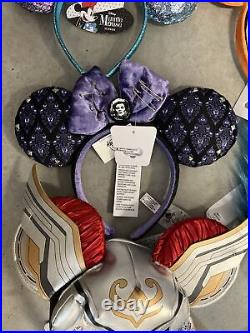 New Disney Parks Mickey Minnie Mouse Ears Lot 10 Haunted Mansion Marvel Villains