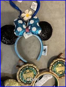 New Disney Parks Mickey Minnie Mouse Ears Lot 10 Haunted Mansion Marvel Villains