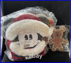 New Disney Parks Santa Mickey Mouse Mini Backpack by Loungefly & Gingerbread