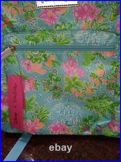 New Lilly Pulitzer x Disney Parks Backpack Bag Minnie Mickey GREAT PLACEMENT NWT