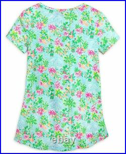 New Lilly Pulitzer x Disney Parks Etta V-Neck Tee Shirt L Large Casual IN HAND