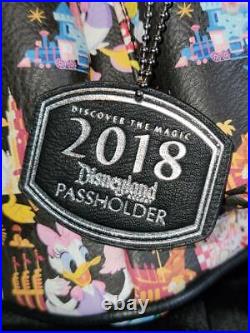 Nwt Disney Parks 2018 Disneyland Mini Backpack Fab 5 Rides Loungefly Ap Passhold