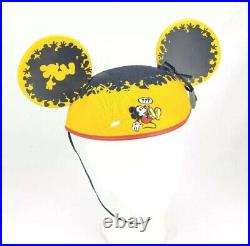 RARE Disney Parks Susan Foy Artist Series Jumping Mickey Mouse Ears Hat NWT