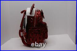 RARE! NEW WITH TAGS Loungefly Disney Parks Minnie Mouse Red Sequin Mini Backpack
