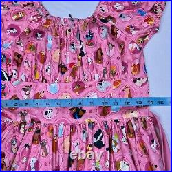 The Dress Shop NWT Disney Parks Disney Dogs Pink Dress Retro Fit & Flare S