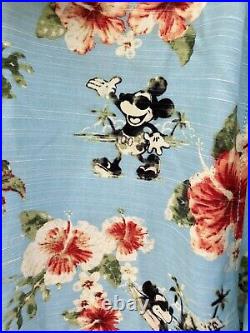 Tommy Bahama Mens'aloha Mickey Mouse' Disney Parks Hawaiian Camp Shirt XL Nwt