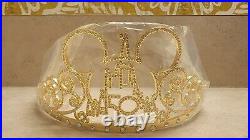 Walt Disney World Park 50th Anniversary Celebration Tiara Crown with Velvet Bag