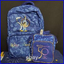Walt Disney World Parks 50th Anniversary Mickey Backpack Cooler & Crossbody Set